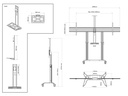 MULTIBRACKETS MB5056 | Suporte Chão Motorizado Wide VESA