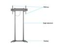 MULTIBRACKETS MB8564 | Suporte Chão Motorizado Base 60kg
