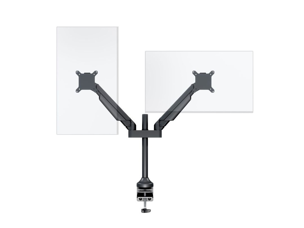 MULTIBRACKETS MB2593 | Suporte Mesa Gas Lift Arm HD Dual, Preto