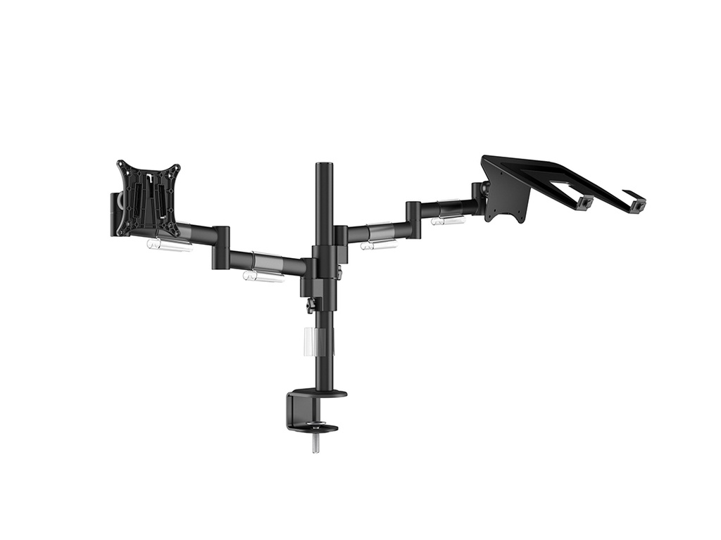 MULTIBRACKETS MB6634 | Suporte Mesa OfficeLine Dual, Base para Portátil, Preto