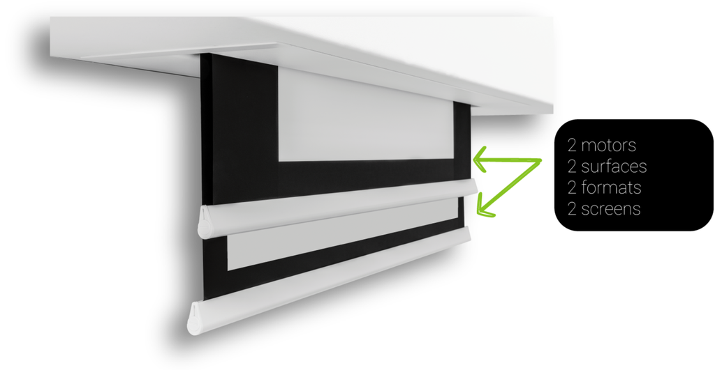 SCREENLINE Inceiling Line | Inceiling Biformat [139 a 309cm]
