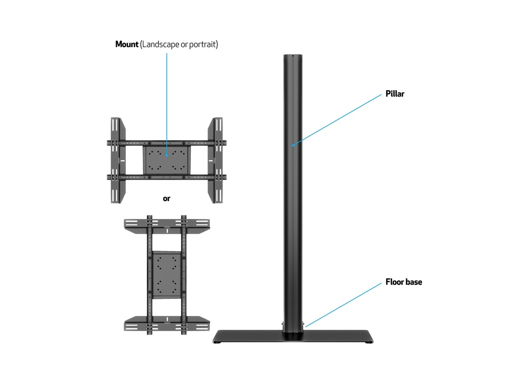 MULTIBRACKETS MB2425 | Suporte Chão 180 Single, Base