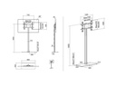 MULTIBRACKETS MB2425 | Suporte Chão 180 Single, Base