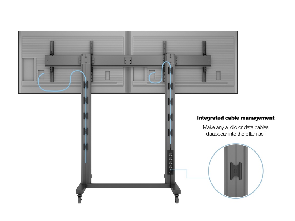 MULTIBRACKETS MB3019 | Suporte Chão 210 Dual