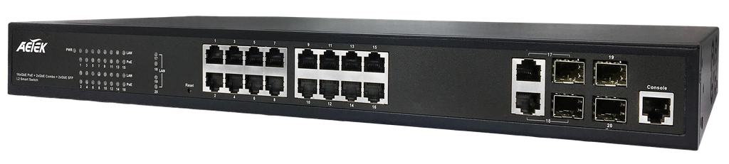 AETEK C60-164-30-250-V2 | Switch Indoor L2 PRO PoE