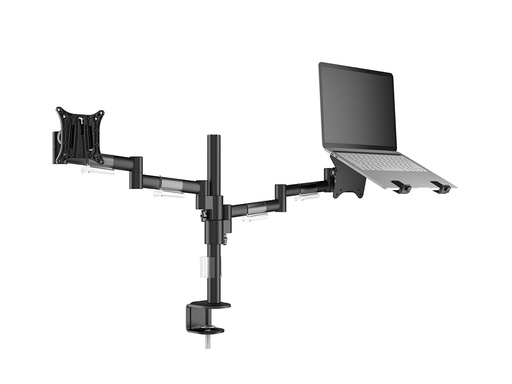 [MB6634] MULTIBRACKETS MB6634 | Suporte Mesa OfficeLine Dual, Base para Portátil, Preto
