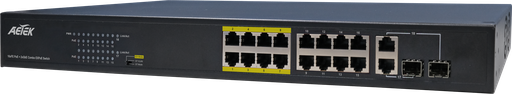 [C11-162-31-250-V2] AETEK C11-162-31-250-V2 | Switch 16xPoE FE+2xGbE Combo EXPoE 