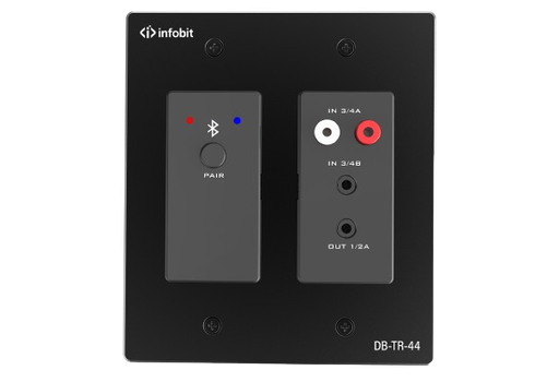 [DB-TR-44] iTrans DB-TR-44 | 4CH Bluetooth Dante Transceiver