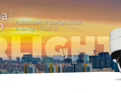 Novas câmaras Bosch Flexidome IP 5000i Starlight